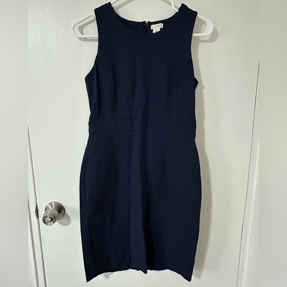 J. Crew Navy Blue Dress
